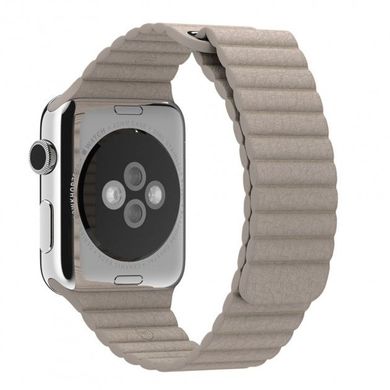 Кожаный ремешок Leather Loop Band для Apple Watch 42/44/45/49 mm Stone купить