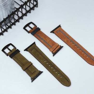 Ремешок Leather 7-Design для Apple Watch 42 | 44 | 45 | 49 mm Khaki купить