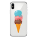 Чехол прозрачный Print SUMMER для iPhone XS MAX Ice Cream купить