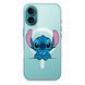 Чохол прозорий Print Blue Monster with MagSafe для iPhone 17 Looks