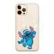 Чохол прозорий Print NEW YEAR для iPhone 14 PRO Blue Monster Snowflakes - ash-mobile.com.ua - фото 1