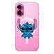 Чохол прозорий Print Blue Monster with MagSafe для iPhone 17 Looks