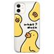 Чохол прозорий Print Duck для iPhone 12 | 12 PRO Duck What? купити