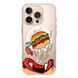 Чохол прозорий Print FOOD with MagSafe для iPhone 17 PRO Burger eat