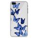 Чохол прозорий Print Butterfly для iPhone 7 Plus | 8 Plus Blue купити