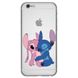 Чехол прозрачный Print для iPhone 6 | 6s Blue monster and Angel