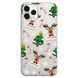 Чохол прозорий Print NEW YEAR для iPhone 15 PRO Deer heads - ash-mobile.com.ua - фото 1