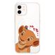 Чехол прозрачный Print Lion King with MagSafe для iPhone 12 MINI Nala Love Red купить