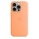 Чохол Silicone Case Full OEM+MagSafe для iPhone 15 PRO MAX Orange Sorbet