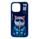 Чохол Nimmy Case AnimalZip для iPhone 14 PRO Cat Blue