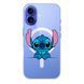 Чохол прозорий Print Blue Monster with MagSafe для iPhone 17 Looks
