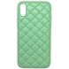 Чохол Leather Case QUILTED для iPhone X | XS Mint