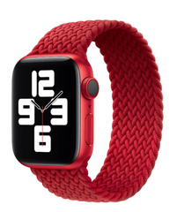 Ремінець Braided Solo Loop для Apple Watch 42/44/45/49 mm Red розмір M купити