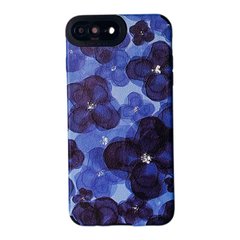 Чохол Ribbed Case для iPhone 7 | 8 | SE 2 | SE 3 Flower Blue купити