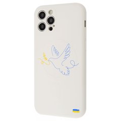 Чехол WAVE Ukraine Edition Case with MagSafe для iPhone 12 PRO Dove of peace Antique White купить