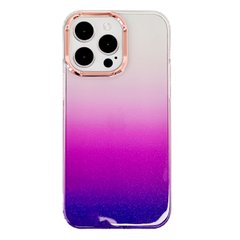 Чехол Gradient glitter для iPhone 14 PRO Purple