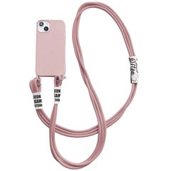Чохол TPU two straps California Case для iPhone 14 Plus Pink Sand