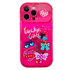 Чехол Stand Girls Mirror Case для iPhone 13 PRO MAX Lucky Pink