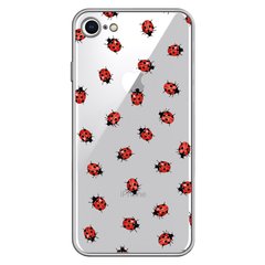 Чохол прозорий Print Happy Nice для iPhone 7 | 8 | SE 2 | SE 3 Ladybug купити