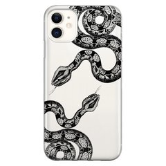 Чехол прозрачный Print Snake для iPhone 12 MINI Python купить