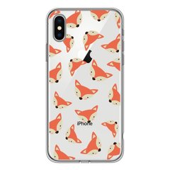 Чохол прозорий Print Animals для iPhone X | XS Fox купити