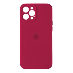 Чехол Silicone Case Full + Camera для iPhone 13 PRO Rose Red