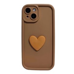 Чехол 3D Coffee Love Case для iPhone 15 Cocoa