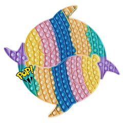Pop-It игрушка BIG Two Dolphin (Дельфін) 30/30см Glycine/Yellow/Blue купить