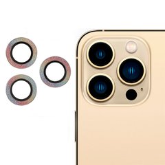 Захисне скло на камеру Diamonds Lens для iPhone 14 PRO | 14 PRO MAX Rainbow