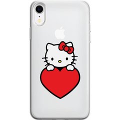 Чохол прозорий Print для iPhone XR Hello Kitty Love купити