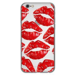 Чехол прозрачный Print Love Kiss для iPhone 6 | 6s Lips купить