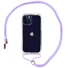 Чохол Crossbody Transparent на шнурку для iPhone 12 | 12 PRO Glycine купити