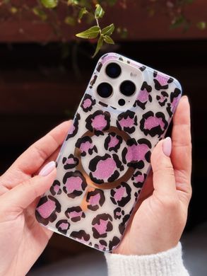 Чехол Transparent Print with MagSafe для iPhone X | XS Leopard Gold - ash-mobile.com.ua - фото 3