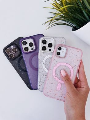 Чехол Splattered with MagSafe для iPhone 15 Purple