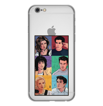 Чохол прозорий Print FRIENDS для iPhone 6 Plus | 6s Plus Home - ash-mobile.com.ua - фото 1