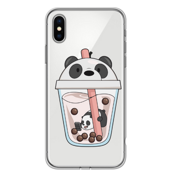 Чохол прозорий Print SUMMER для iPhone XS MAX Panda Сocktail - ash-mobile.com.ua - фото 1