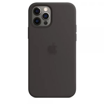 Чохол Silicone Case Full OEM для iPhone 12 | 12 PRO Black - ash-mobile.com.ua - фото 1