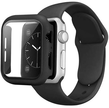 Ремінець Silicone BAND+CASE для Apple Watch 44 mm Black - ash-mobile.com.ua - фото 1