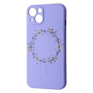 Чохол WAVE Minimal Art Case with MagSafe для iPhone 13 Light Purple/Wreath - ash-mobile.com.ua - фото 1