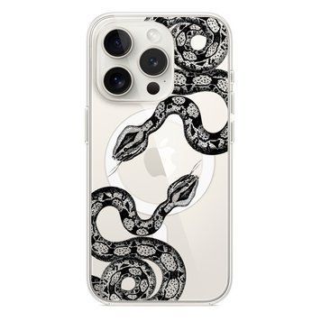 Чохол прозорий Print Snake with MagSafe для iPhone 13 PRO MAX Python - ash-mobile.com.ua - фото 1