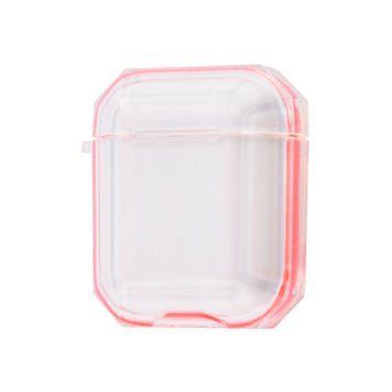 Чехол Transparent Shockproof для AirPods 1 | 2 Red - ash-mobile.com.ua - фото 1