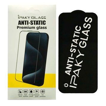 Захисне скло 3D iPaky ANTI-STATIC для iPhone 15 Plus Black - ash-mobile.com.ua - фото 1