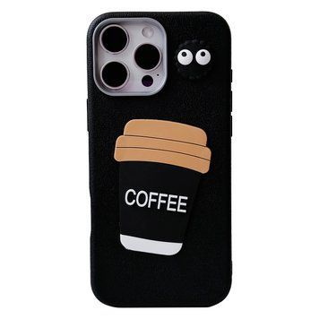 Чохол Leather Toys для iPhone 16 PRO Coffee Black - ash-mobile.com.ua - фото 1