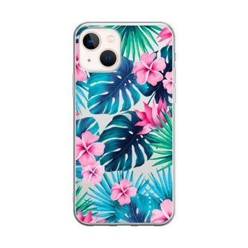 Чохол прозорий Print Flower для iPhone 14 Plus Monstera - ash-mobile.com.ua - фото 1