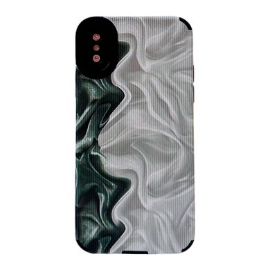 Чохол Ribbed Case для iPhone XR Marble White/Green - ash-mobile.com.ua - фото 1