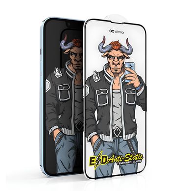 Захисне скло 3D OX Warrior Anti-Static для iPhone XR | 11 Black - ash-mobile.com.ua - фото 1