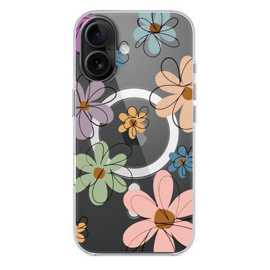 Чохол прозорий Print Flower with MagSafe для iPhone 17 Spring Breeze
