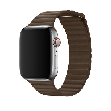 Шкіряний Ремінець Leather Loop Band для Apple Watch 42/44/45/49 mm Brown купити