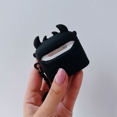 Чохол 3D для AirPods PRO 2 Dragon Black - ash-mobile.com.ua - фото 3