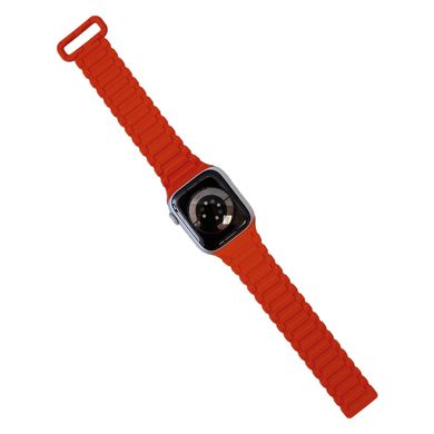 Ремінець HOCO WA06 Flexible Military pattern для Apple Watch 42mm | 44mm | 45mm | 46mm | 49mm Black/Orange